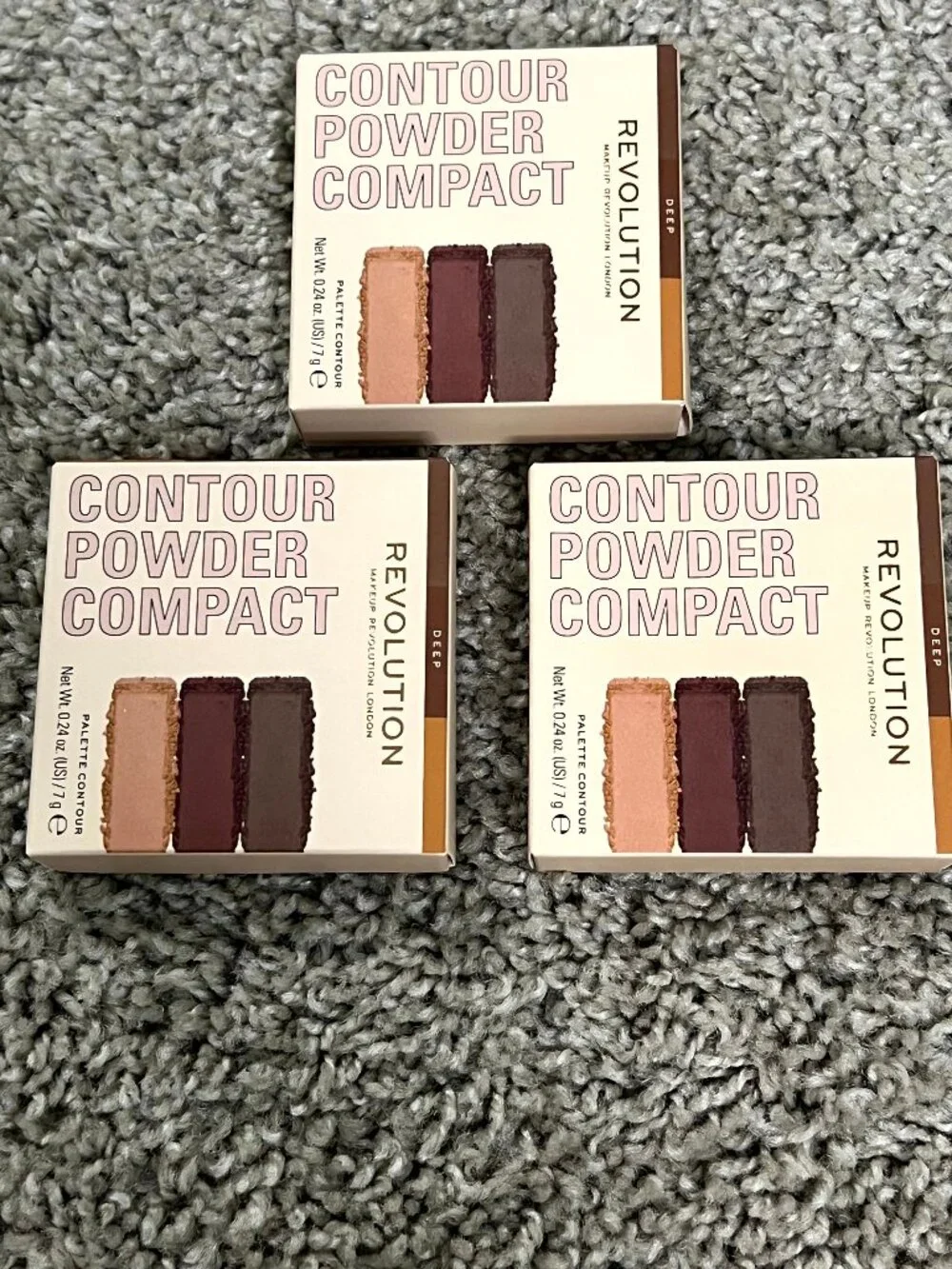 Revolution Contour Powder Compact Deep 3 Pack